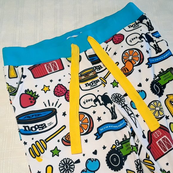 Pajama Pants Pockets Drawstring Elastic Waist Noosa Yogurt Sleepwear Size-Large - Picture 4 of 16